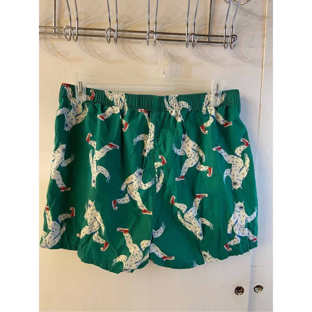 Old navy‎ boxer green large yeti white monster 32" waist